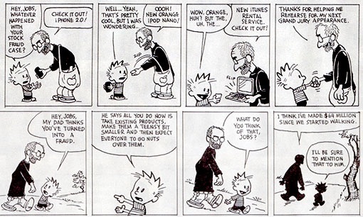 Calvin and Jobs / Steen og Steve Jobs